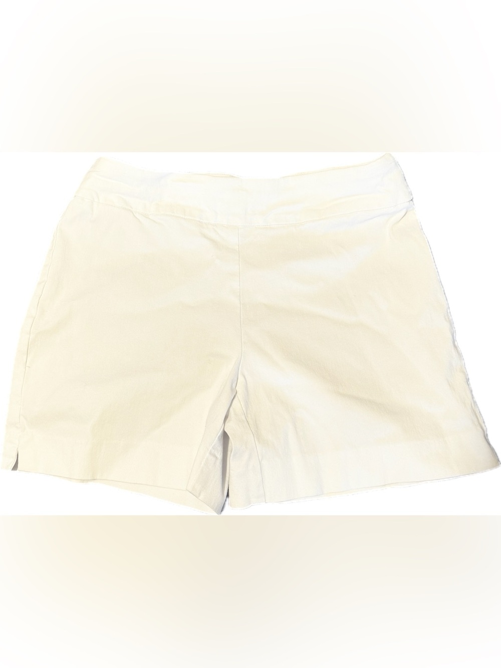 Women's White Stretch Casual Shorts Size Small